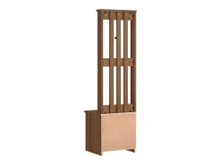 Perchero SANDNES 45x40x159,5 cm madera maciza de pino