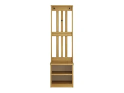 Perchero SANDNES 45x40x159,5 cm madera maciza de pino