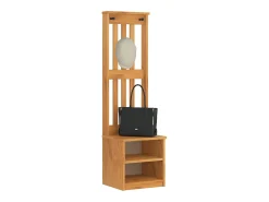 Perchero SANDNES 45x40x159,5 cm madera maciza de pino