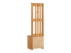 Perchero SANDNES 45x40x159,5 cm madera maciza de pino