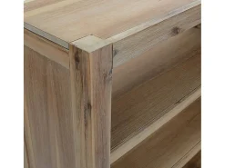 Pippa Estantería de 7 nieveles madera maciza de acacia 80x30x200 cm