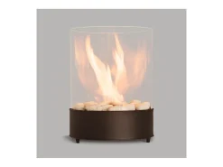 Planika - Chimenea de bioetanol de sobremesa Chantico Glassfire Chimenea de bioetanol portátil con tecnología Commerce, vidrio cilíndrico