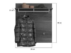 Porta abrigos SCOTT – Diseño moderno con estante integrado