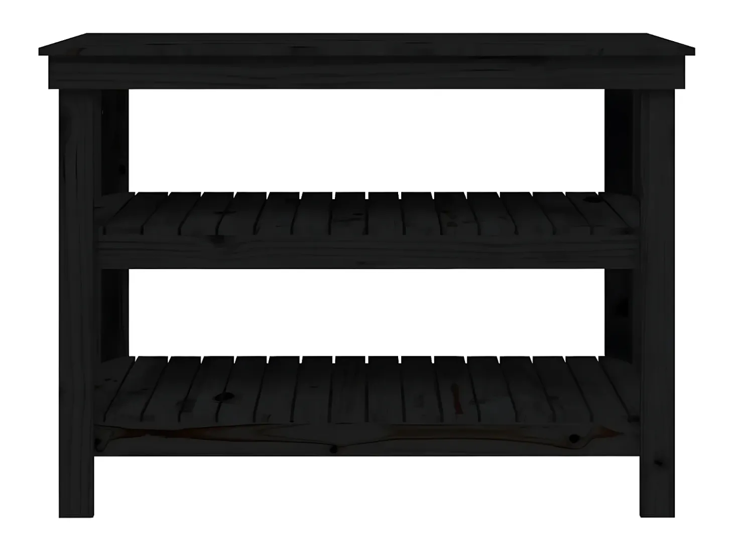 Prolenta Premium - Banco de trabajo de madera maciza de pino negro 110,5x50x80 cm