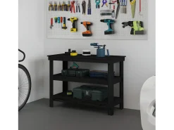 Prolenta Premium - Banco de trabajo de madera maciza de pino negro 110,5x50x80 cm