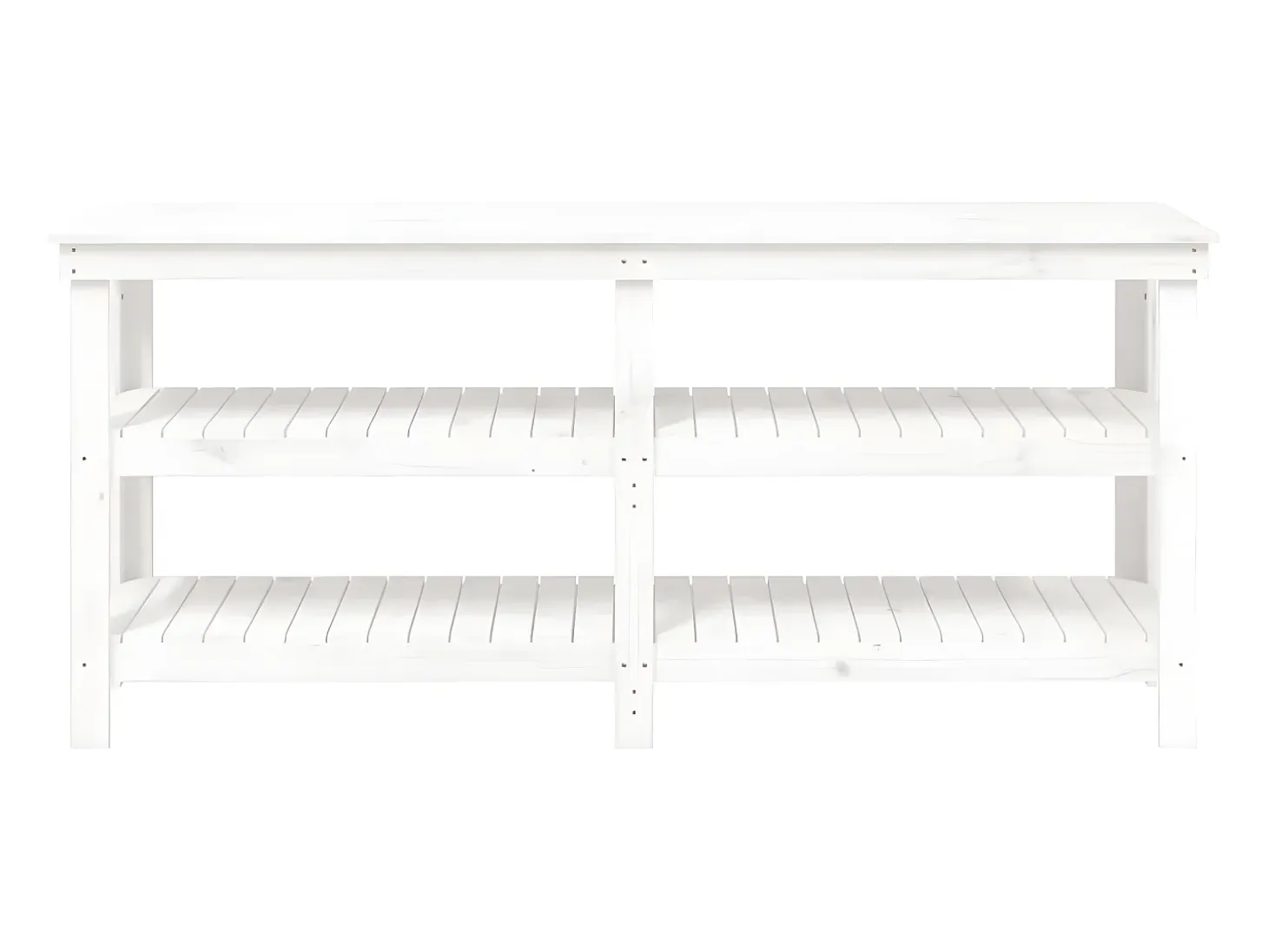 Prolenta Premium - Banco de trabajo de madera maciza de pino blanco 181x50x80 cm