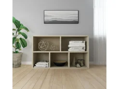 Prolenta Premium - Estantería/Aparador madera contrachapada color roble 50x25x80cm