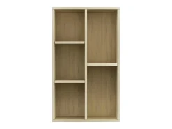 Prolenta Premium - Estantería/Aparador madera contrachapada color roble 50x25x80cm