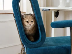 PRÈS - Sillón con Niche Integrada para Gatos, Ergonómico y Resistente a los Arañazos - Para Oficina en Casa y Sala de Estar