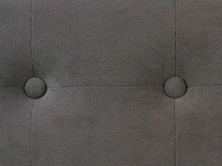 Puf Plegable Doble Lysandre Contemporáneo Terciopelo Gris 76x38 cm