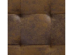 Puff almacenaje 87,5 cm Piel antelina marrón