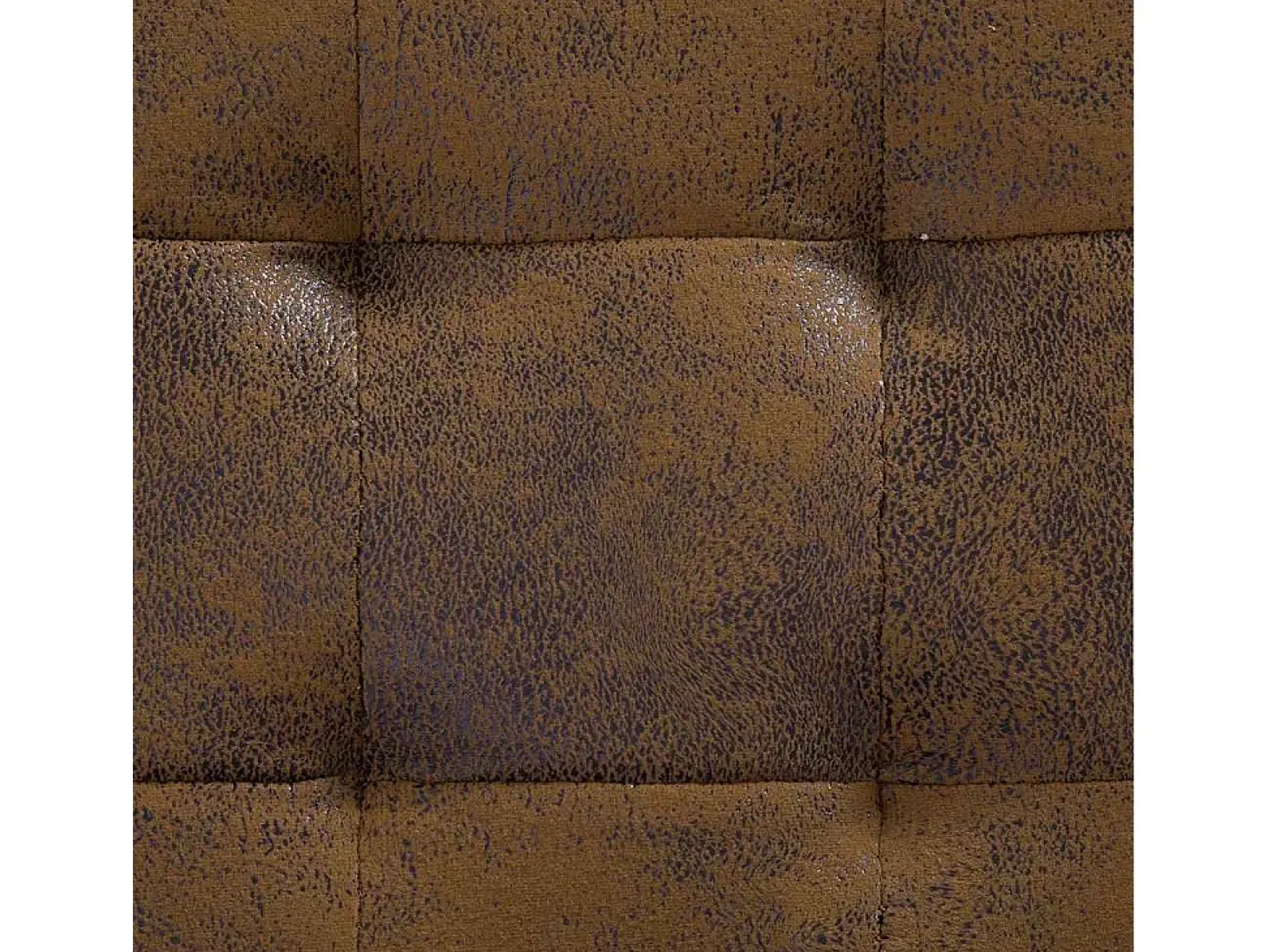 Puff almacenaje 87,5 cm Piel antelina marrón
