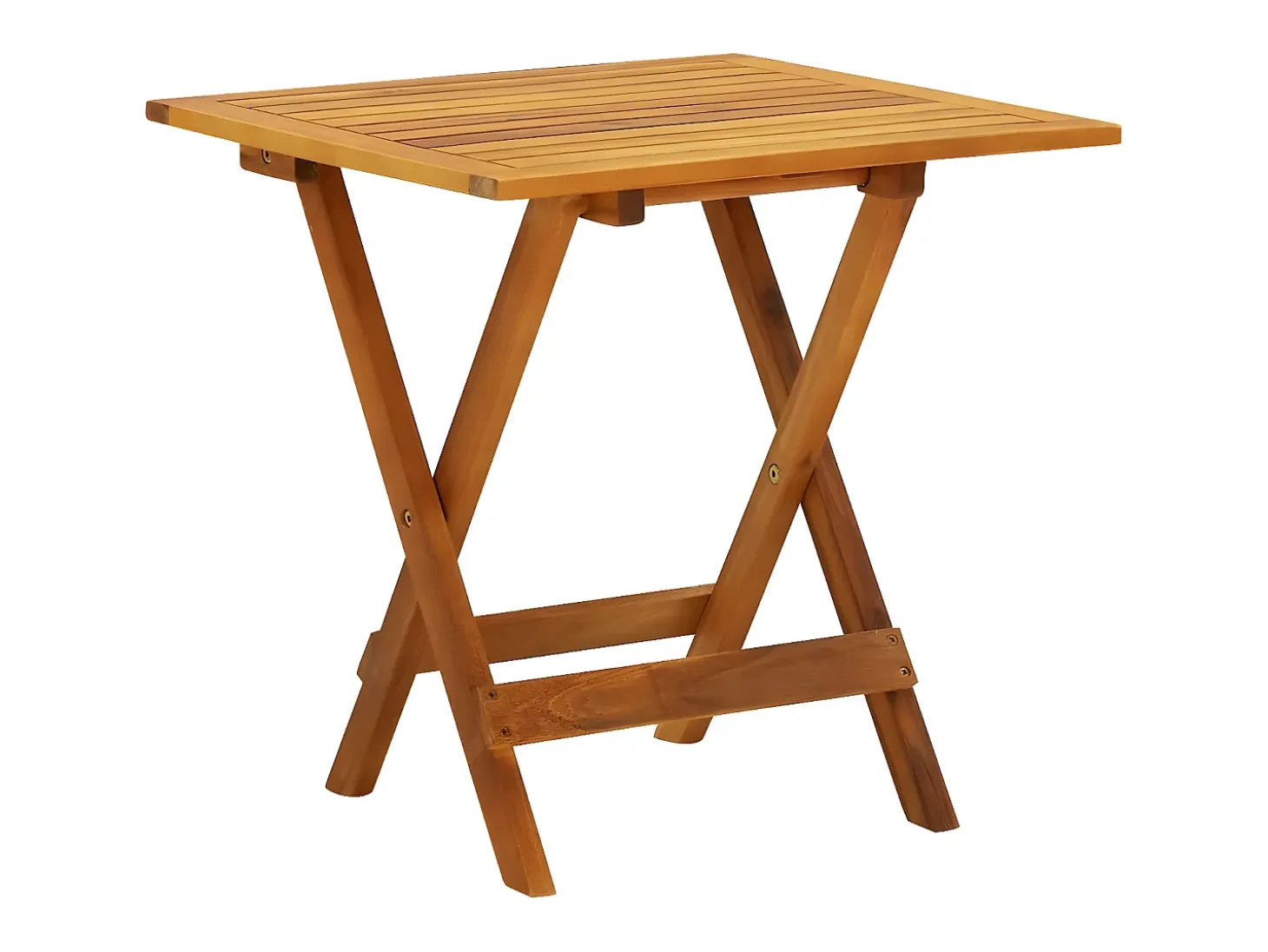 Qalvin Mesa para terraza bistró madera maciza de acacia 46x46x47 cm