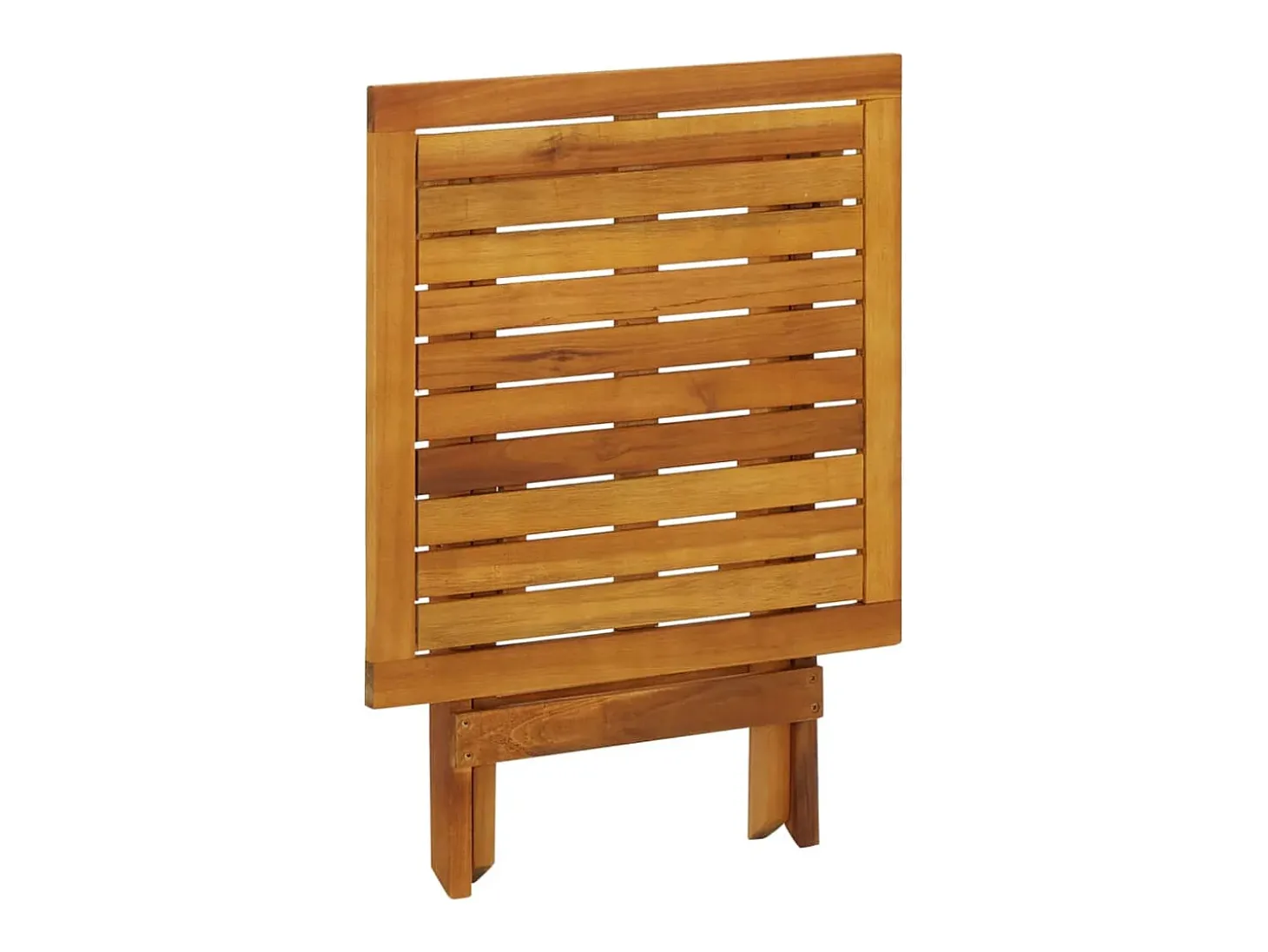 Qalvin Mesa para terraza bistró madera maciza de acacia 46x46x47 cm