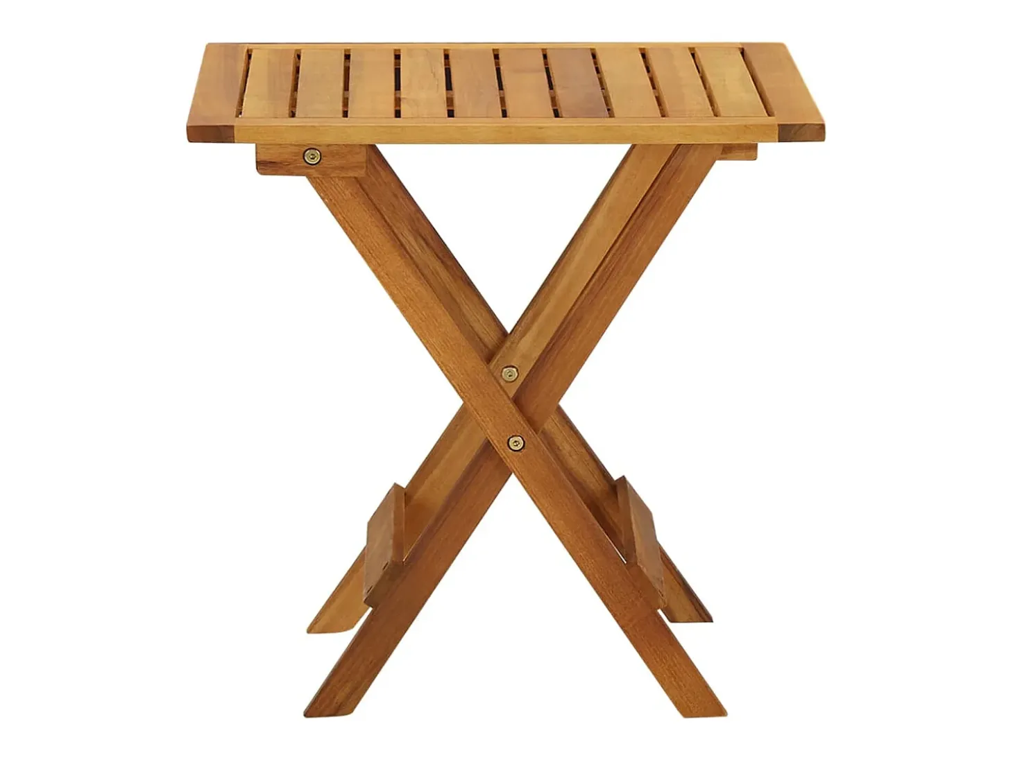 Qalvin Mesa para terraza bistró madera maciza de acacia 46x46x47 cm