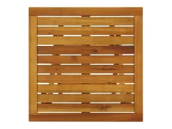 Qalvin Mesa para terraza bistró madera maciza de acacia 46x46x47 cm