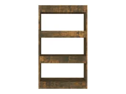 Qarlon Estantería/divisor madera ingeniería roble ahumado 60x30x103 cm