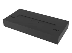 Quemador de bioetanol insertable de encimera negro mate en acero inoxidable 60cm