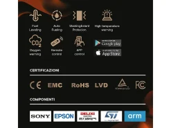 Quemador de bioetanol Smart APP automático de empotrar insertable 100 PRO-LINE