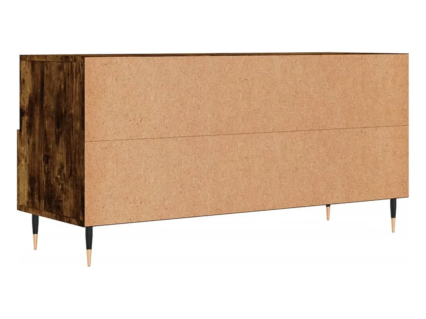 Ravy Mueble de TV madera de ingeniería roble ahumado 102x36x50 cm