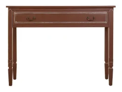 Recibidor De Madera Con 2 Cajones Marron