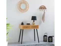Recibidor de madera marrón