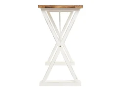 Recibidor de madera y metal lacado blanco