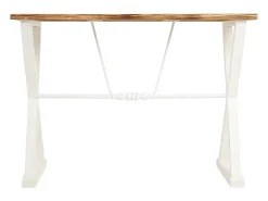 Recibidor de madera y metal lacado blanco