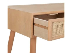 Recibidor De Madera Y Rejilla De 2 Cajones