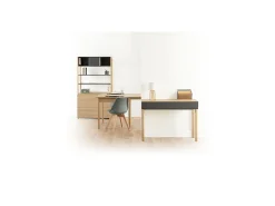 Recibidor Extensio Roble y Gris 111 cm Mueble de Entrada