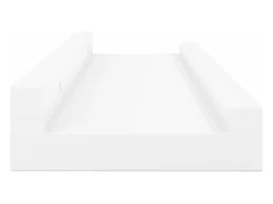 Repisa para marcos de fotos 2 uds MDF blanco 60x9x3 cm