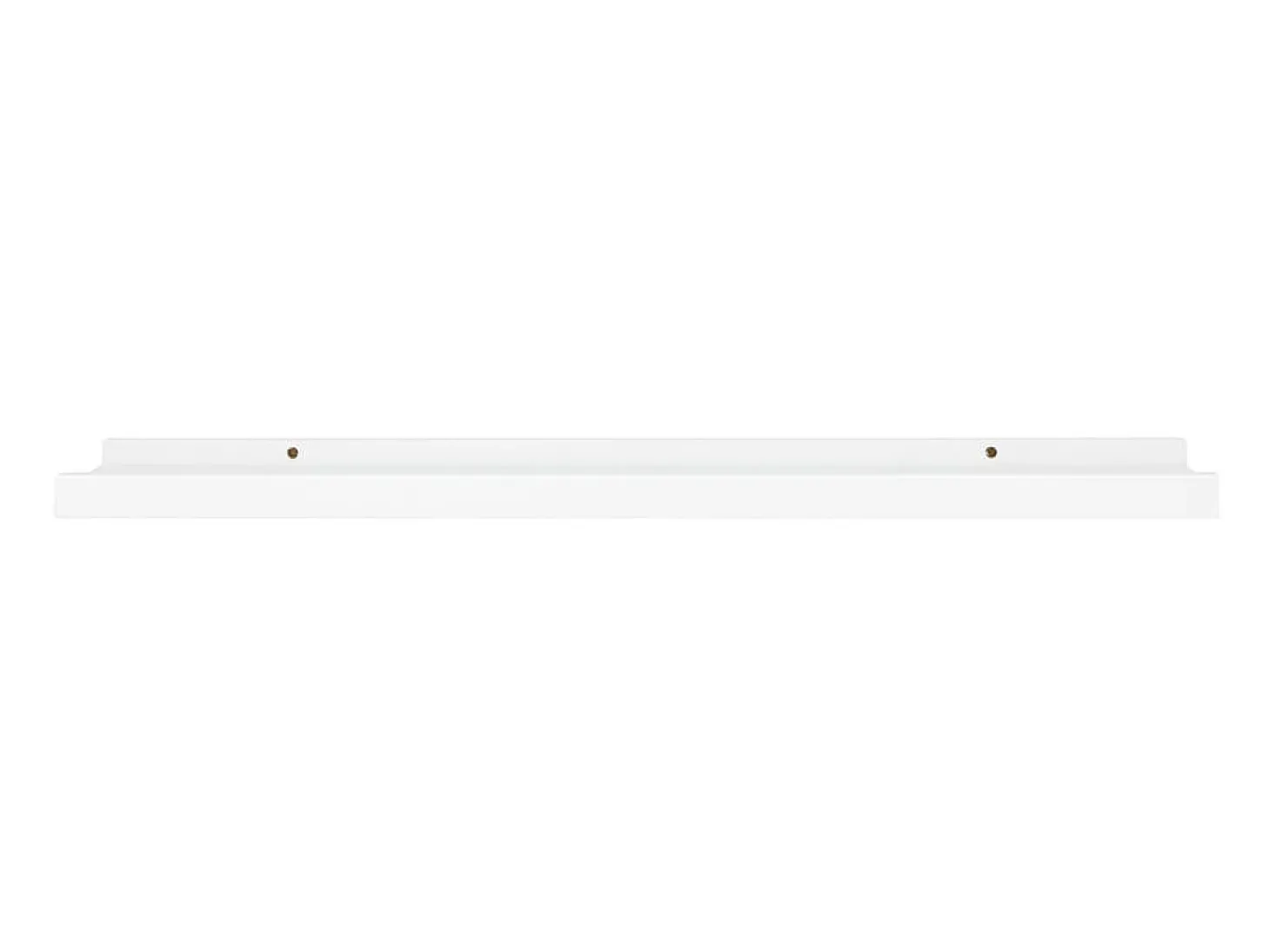 Repisa para marcos de fotos 2 uds MDF blanco 80x9x3 cm ES141412