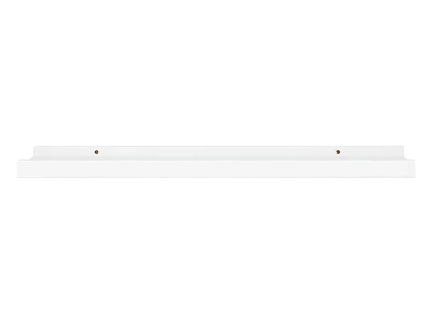 Repisa para marcos de fotos 2 uds MDF blanco 60x9x3 cm ES908296