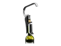 Sacacorchos de palanca Chef & Sommelier con cortacápsulas integrado en acero inoxidable - Plateado