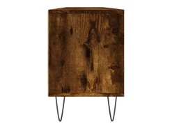 Salon-de-Provence Mueble de TV madera contrachapada roble ahumado 150x30x44,5 cm