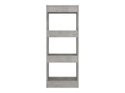 Sameth Estantería/divisor madera ingeniería gris hormigón 40x30x103 cm