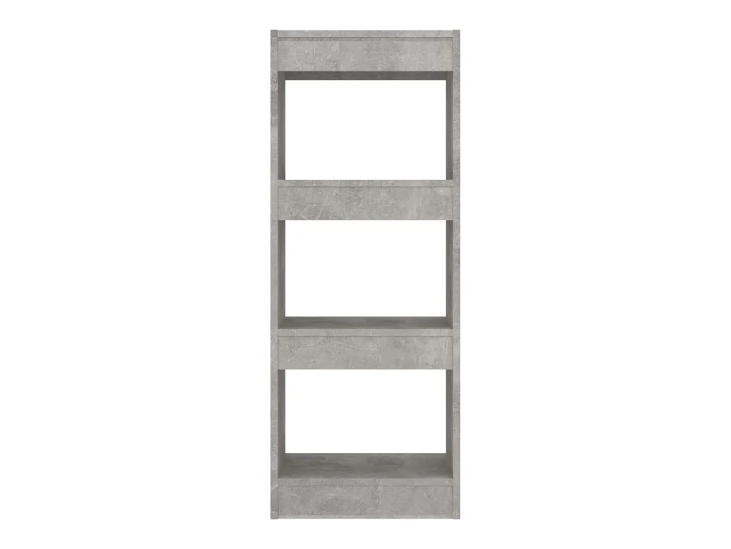 Sameth Estantería/divisor madera ingeniería gris hormigón 40x30x103 cm