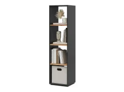 Separador de ambientes antracita/roble dorado 36.8x33.8x144.9 ludus