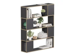 Separador de ambientes antracita/roble 100x24x124.5 eneos