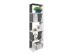 Separador de ambientes antracita/blanco 45x23.6x162.6