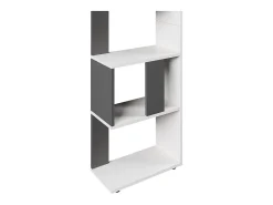 Separador de ambientes antracita/blanco 45x23.6x162.6