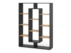 Separador de ambientes antracita/roble dorado 107.2x29x143