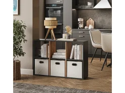 Separador de ambientes antracita/roble dorado 72x29x107.8 karree