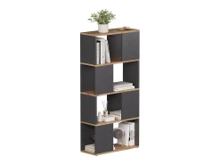 Separador de ambientes antracita/roble dorado 60x24x124.5 eneos
