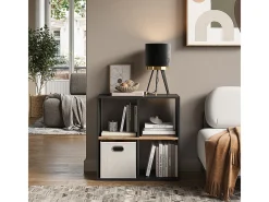 Separador de ambientes antracita/roble dorado 72x29x72.6 tetra
