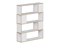 Separador de ambientes blanco/roble 100x24x124.5 eneos