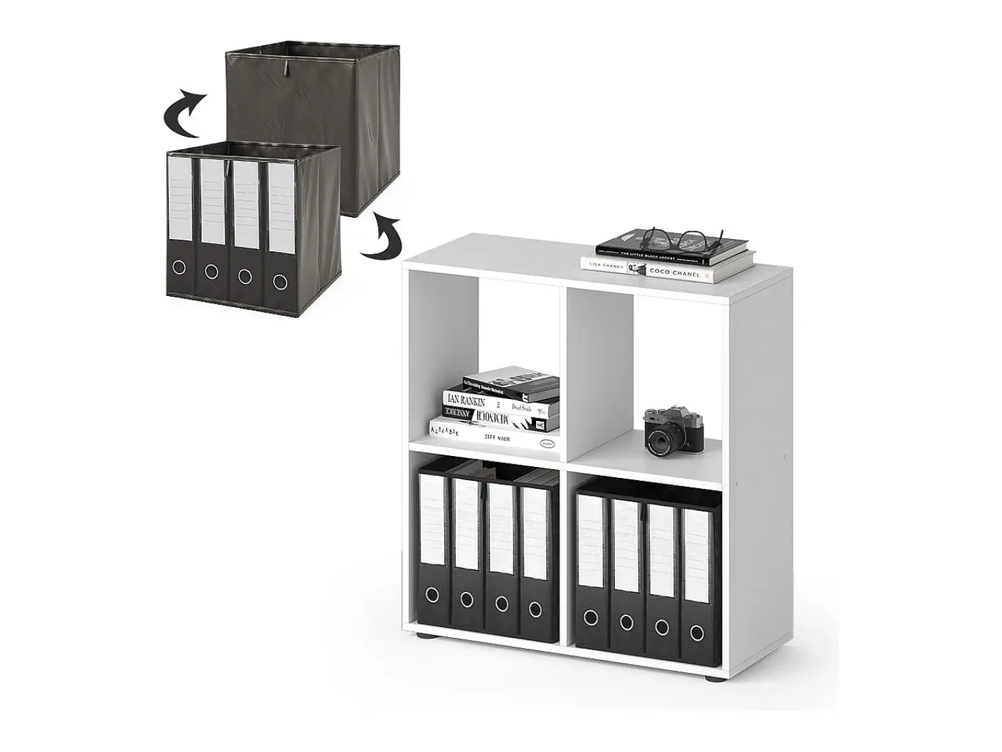 Separador de ambientes blanco 72.6x29x72 tetra