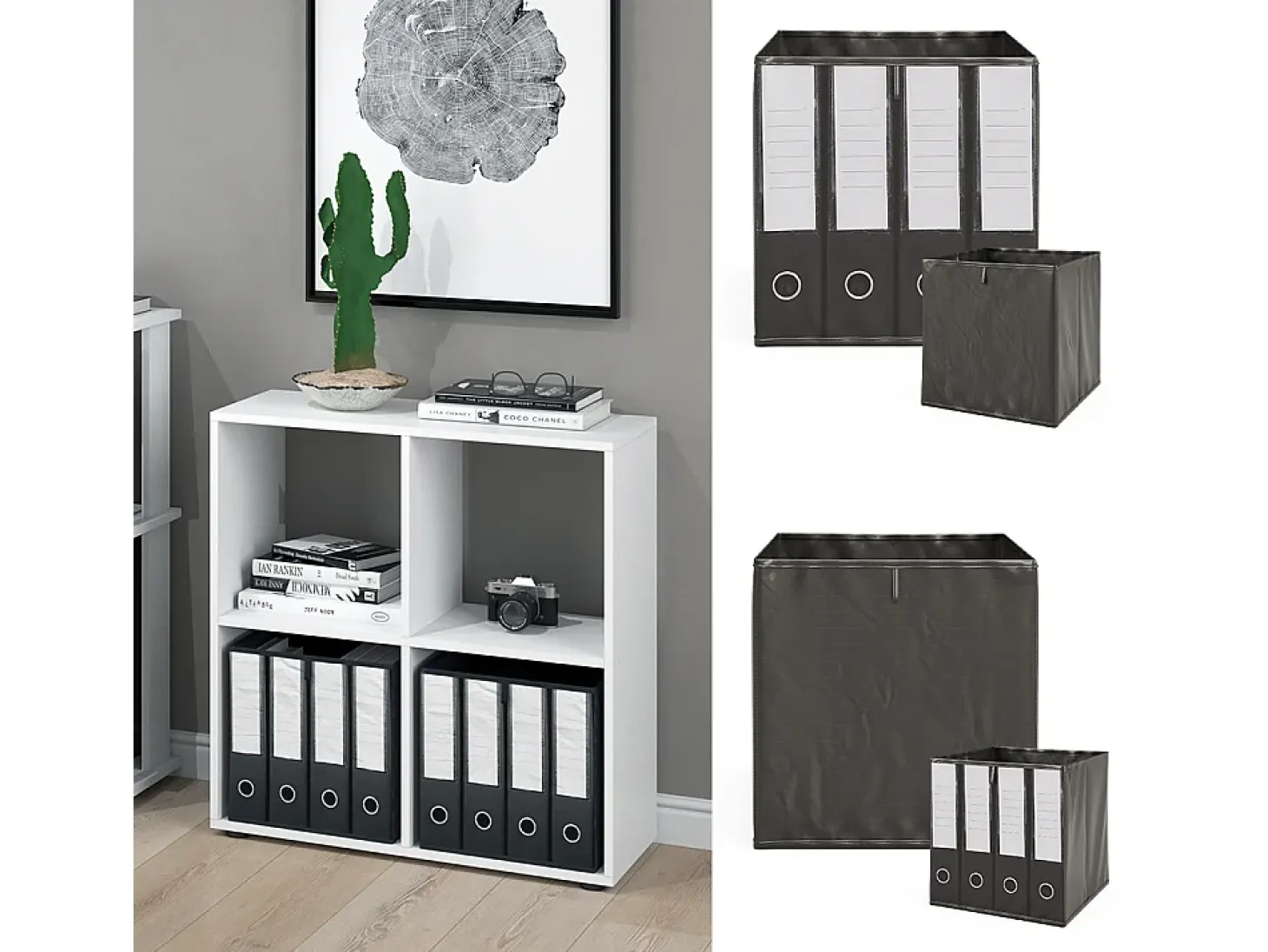 Separador de ambientes blanco 72.6x29x72 tetra