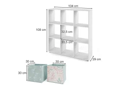 Separador de ambientes blanco 104x29x108 nove