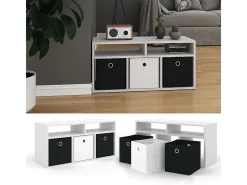 Separador de ambientes blanco 84.4x26x39 hylda